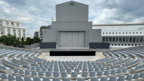 Stage Platform Installation at the Open Theater of the Municipality of Volos